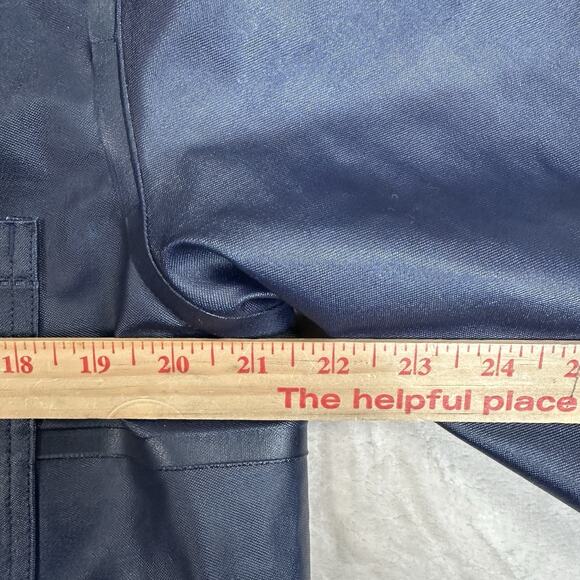 Lee X Stutterheim Stockholm Raincoat Hooded Navy Blue Men’s Size L Made Poland - Picture 7 of 14